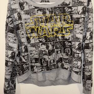 Star Wars Comic Print Sweatshirt Pullover Graphic XS‎